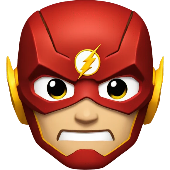 The Flash logo emoji