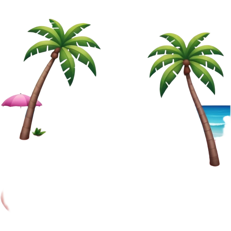 pink beach  emoji