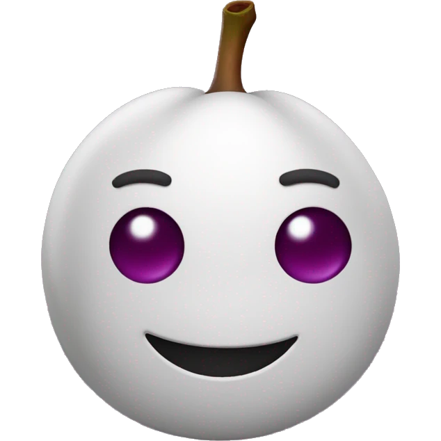 3D plum emoji
