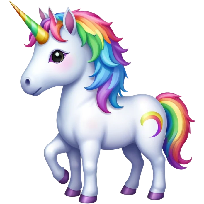 Unicorn with rainbows  emoji