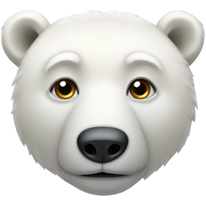 Polar bear with x eyes emoji