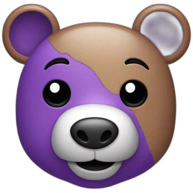 cute-purple-bear-with-square-smile-and-left-eye-black-patch emoji