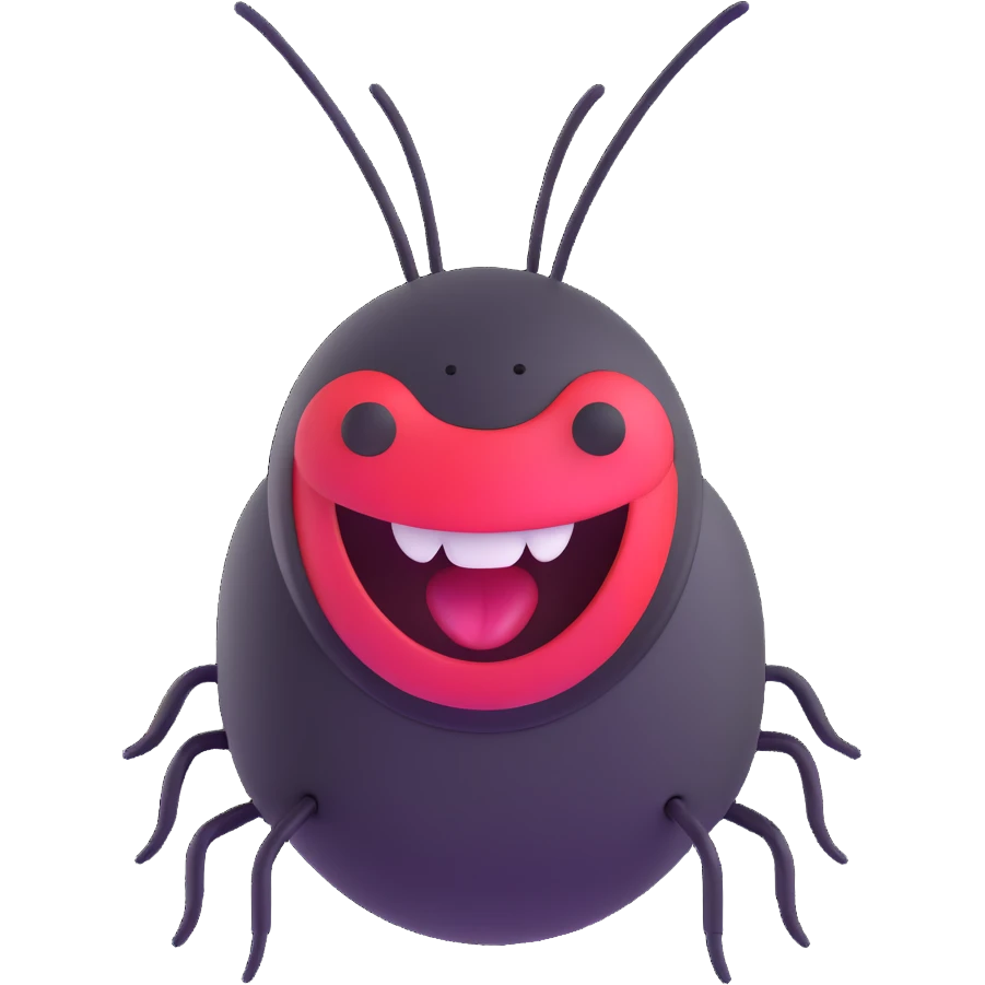 laughing bug emoji