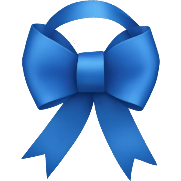 blue ribbon emoji