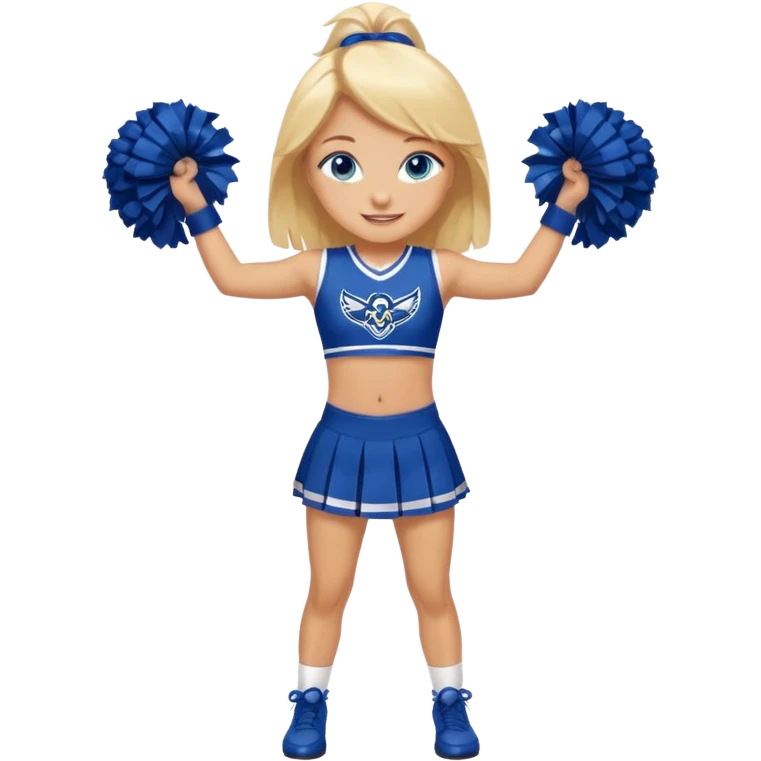Blonde , blue eyes , Seattle , cheerleader , whole body emoji