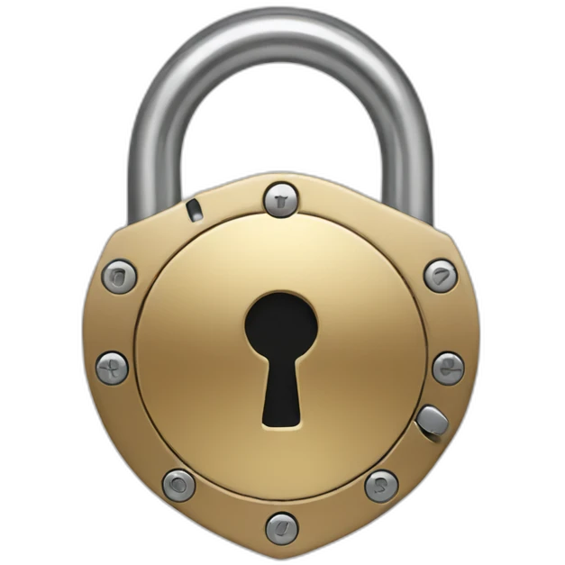 Security lock cybersecurity emoji