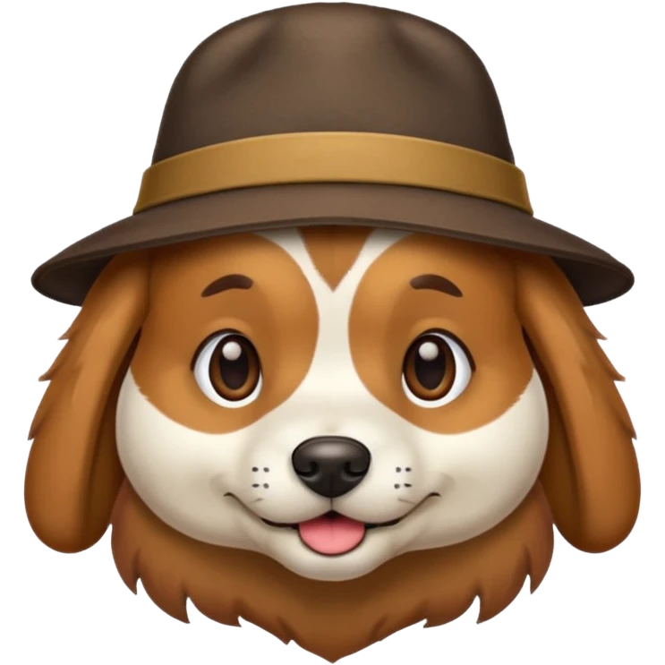 Dog wearing a hat  emoji
