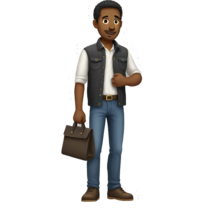 man turn out pockets emoji