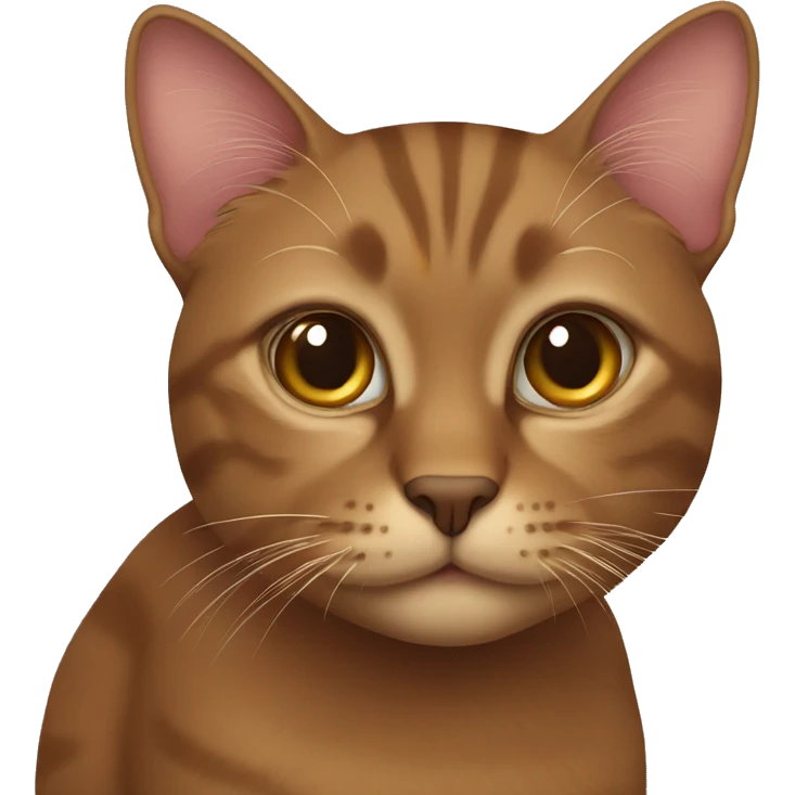 Brown cat emoji