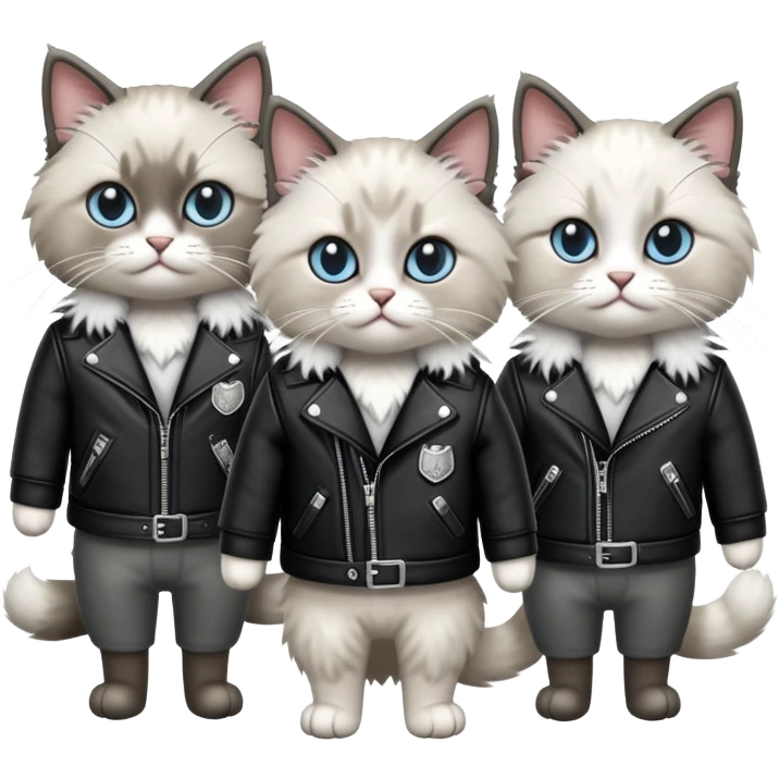 Ragdoll cat mafia street gang  emoji