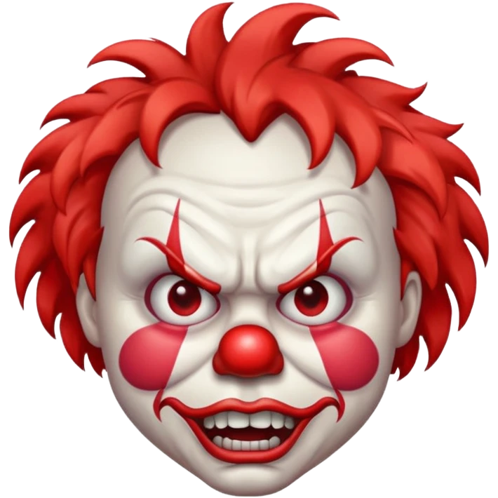 Angry clown emoji