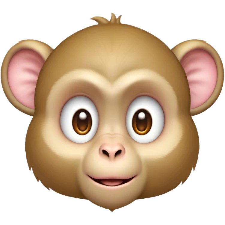 Cinematic Cute Macaque Portrait Emoji, Head tilted playfully and inquisitively, with a charmingly mischievous face accented by soft, fuzzy fur and round, sparkling eyes filled with curiosity, Simplified yet irresistibly adorable features, highly detailed, glowing with a warm, friendly glow, high shine, affectionate and lively, stylized with a touch of primate whimsy, bright and endearing, soft glowing outline, capturing the essence of a playful macaque that seems as if it could jump out of the screen into your arms! emoji