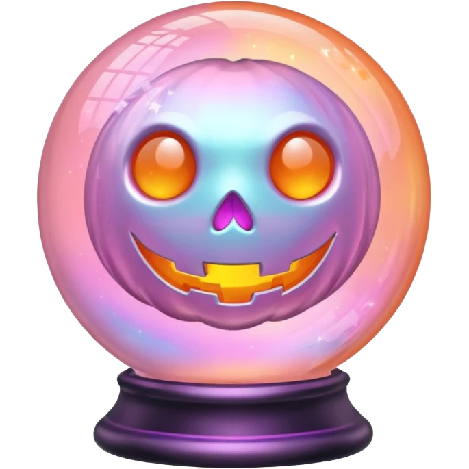 pastel pink orange halloween   globe emoji