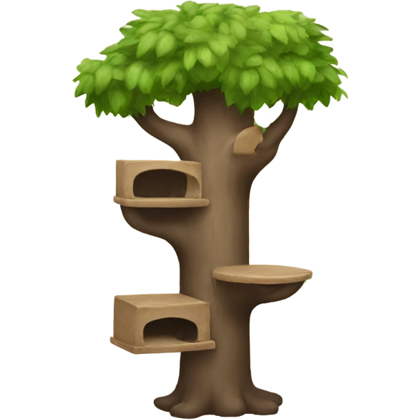 Cat tree emoji