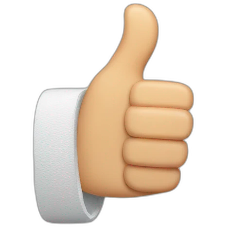 Thumb up with A hand splint emoji