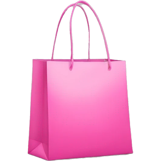 pink shopping bag emoji