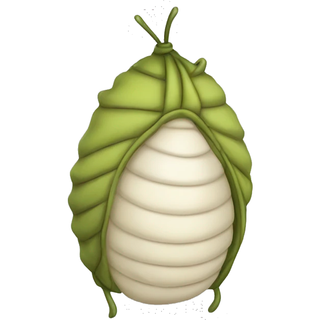 larva cocoon emoji