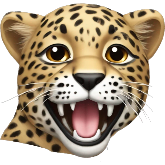 ￼ Leopard rawing emoji