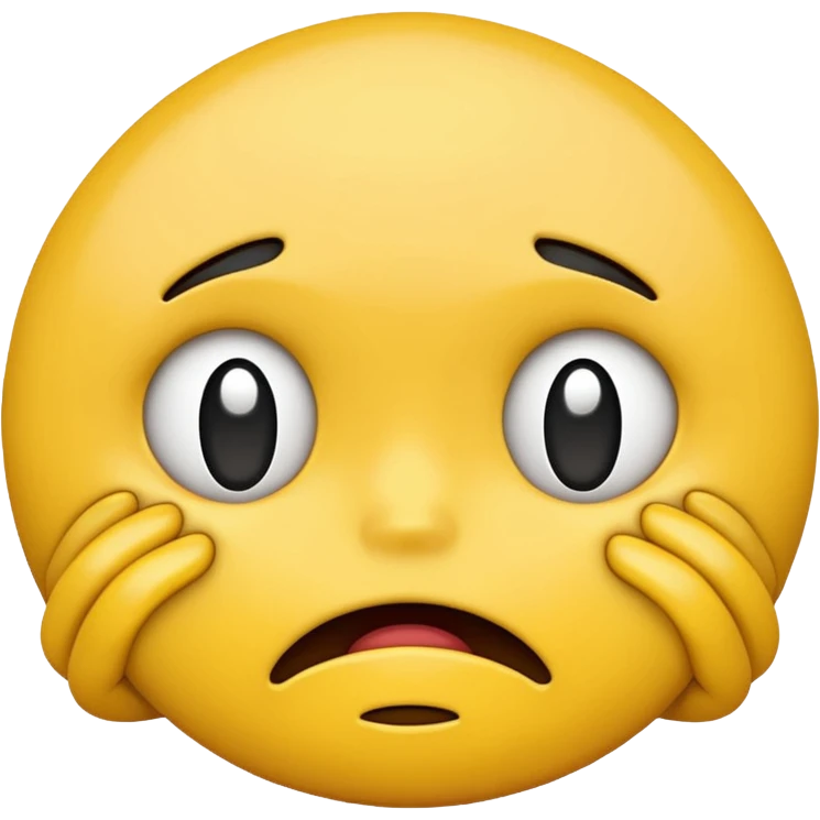 yellow emoji strangling itself  emoji