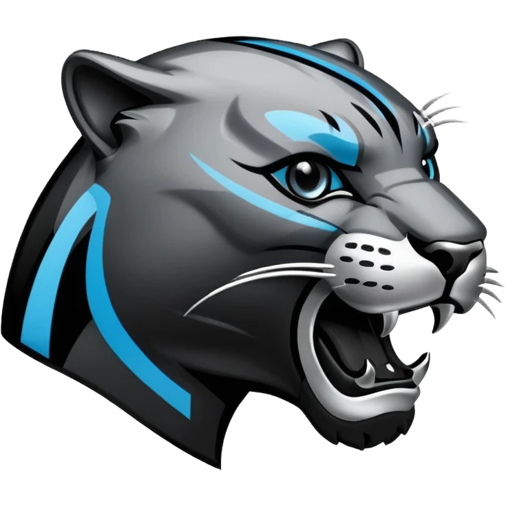 Panthers nfl team logo turned to the right emoji