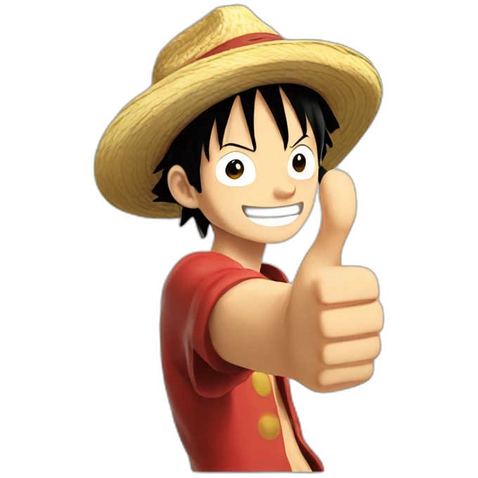luffy thumbs up emoji