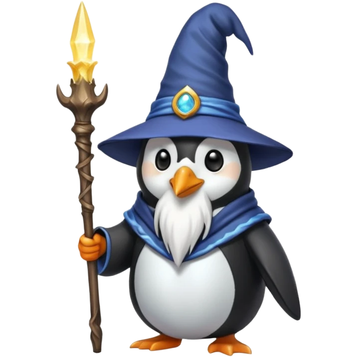 Penguin Wizard emoji