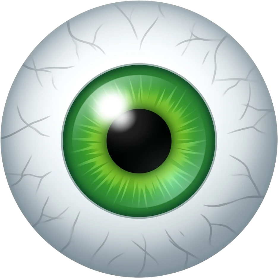 Sclera Green eyeball emoji