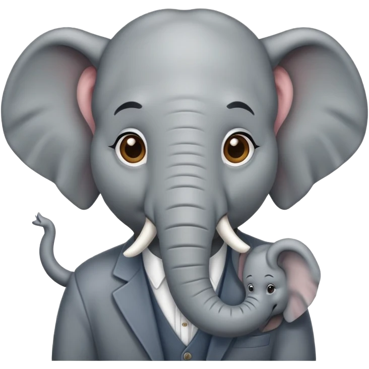 man with elephant features emoji