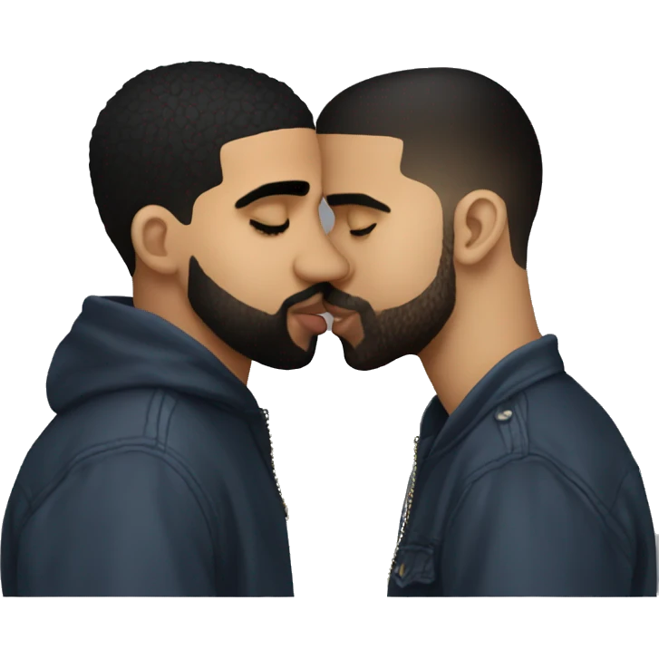 drake kissing drake kissing drake kissing drake emoji