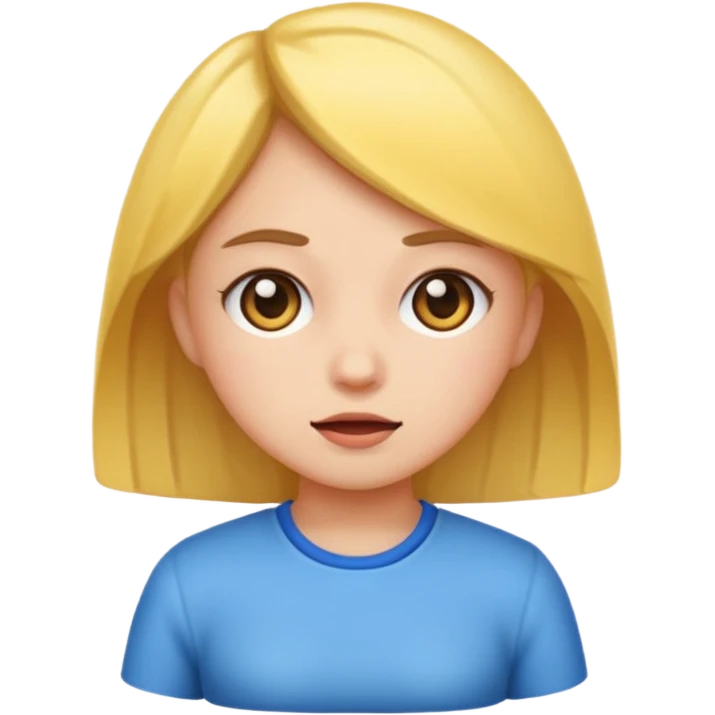 Short tempered girl emoji
