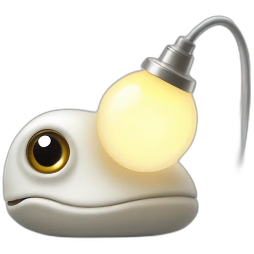 white bodied slug lamp with big round eyes above body on eye stocks emoji