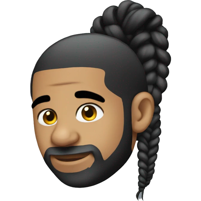 Drake with braids emoji