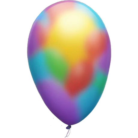 balloon in the shape of 13 emoji