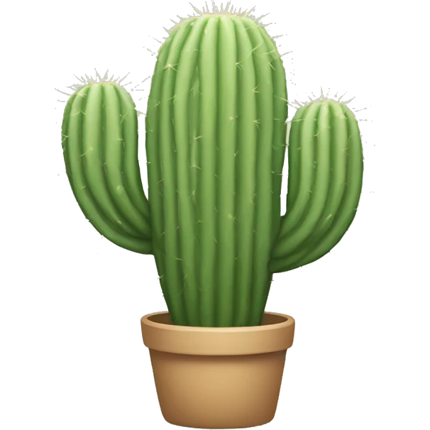 light sage cactus and shrubbery emoji