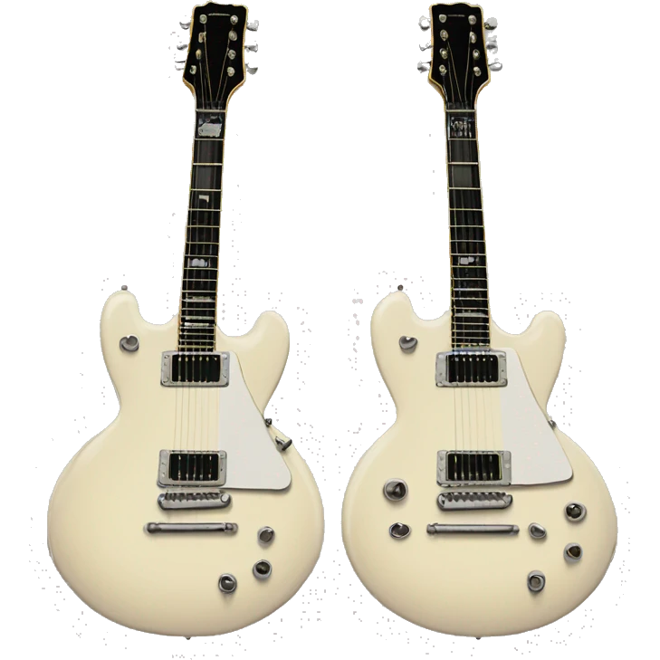 Double neck gibson guitar emoji
