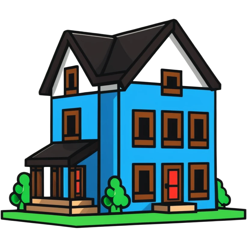 Minecraft house emoji