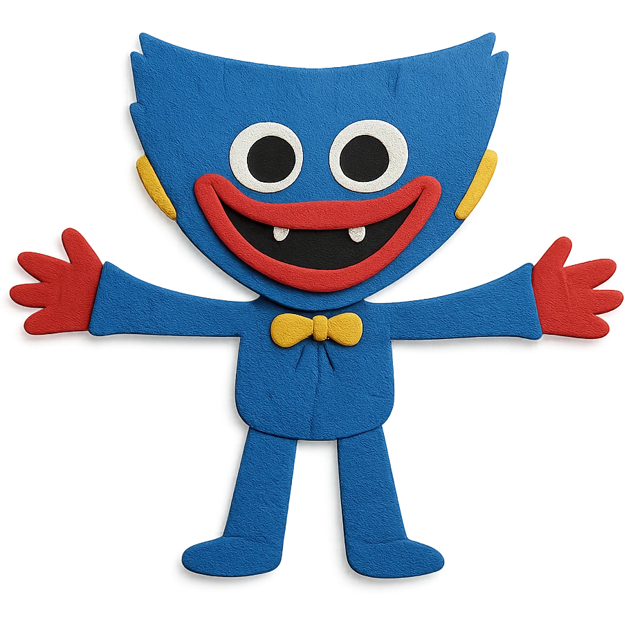 Huggy Wuggy with arms outstretched emoji