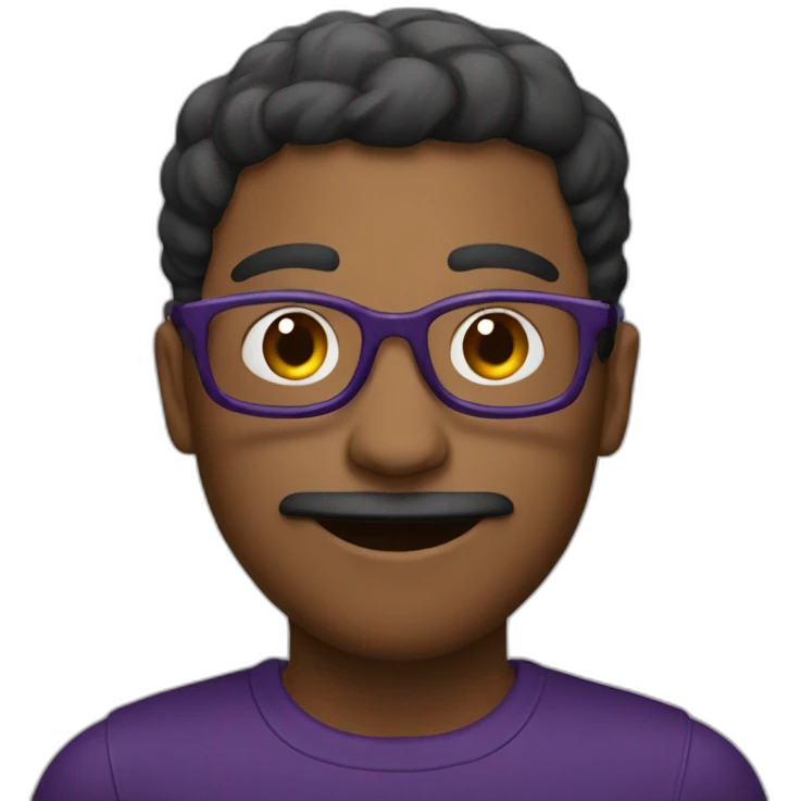 Main avec une aubergine emoji