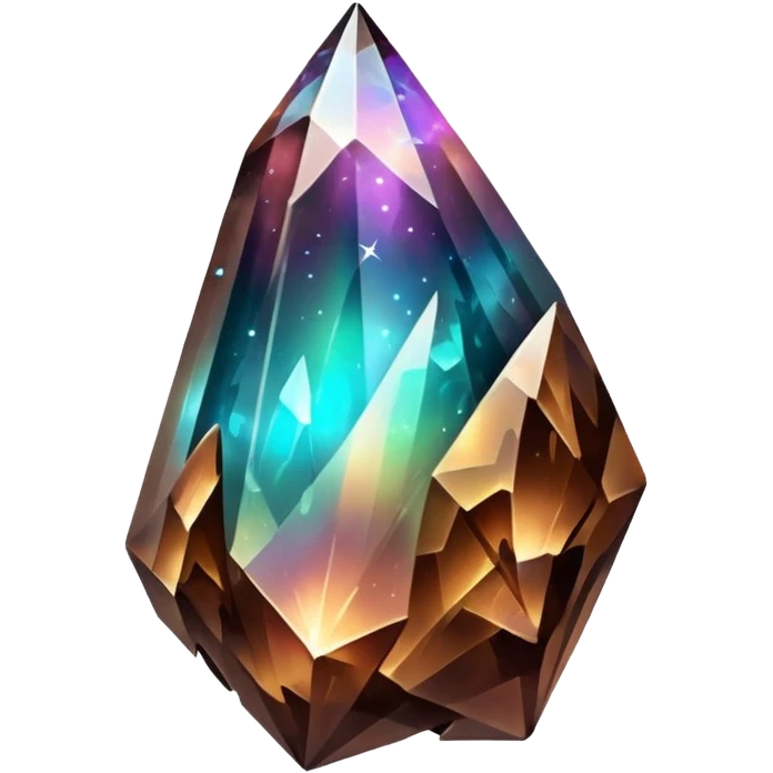 brown iridescent nebula crystal shard emoji