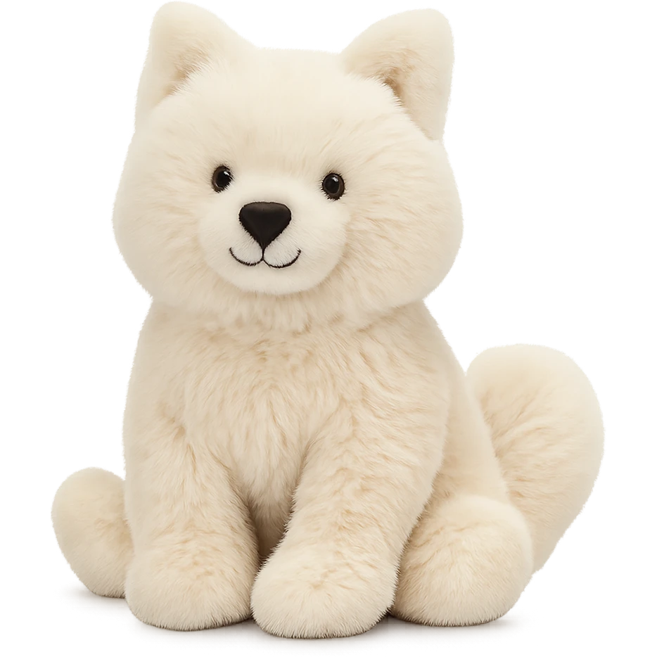 jellycat stuffed plush samoyed emoji
