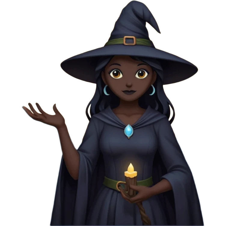 I want the moon to be a witch emoji