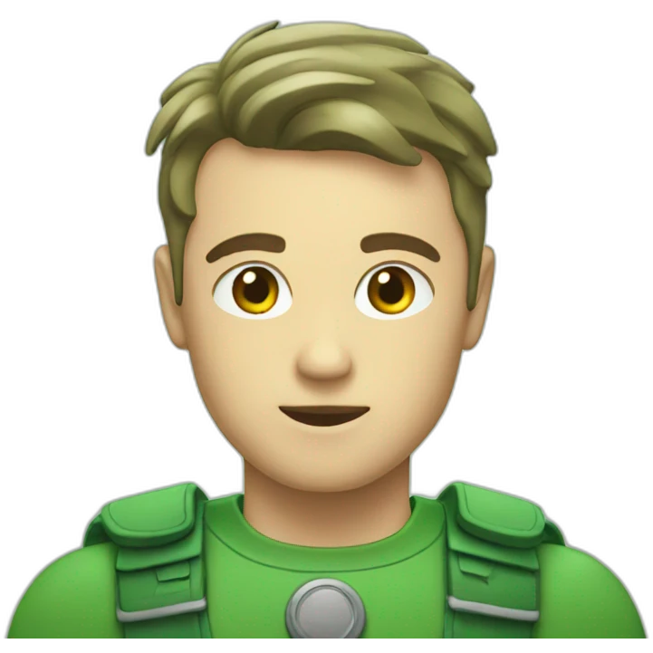 green badge emoji