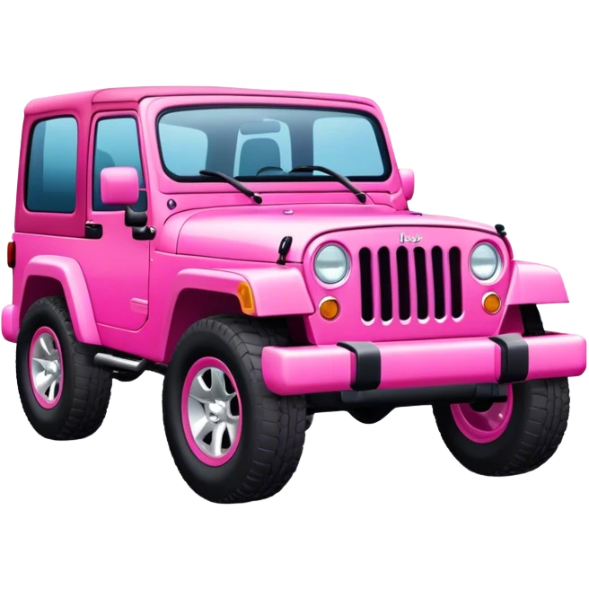 Pink girly modern jeep emoji