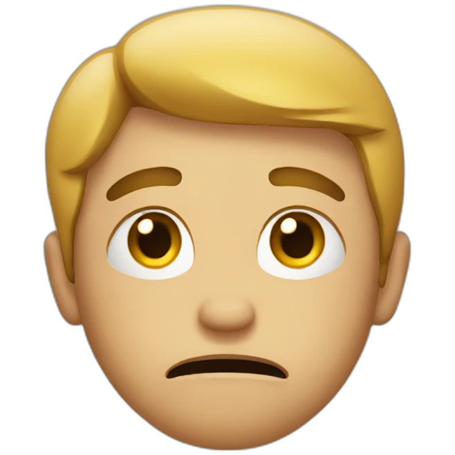 frustrated emoji