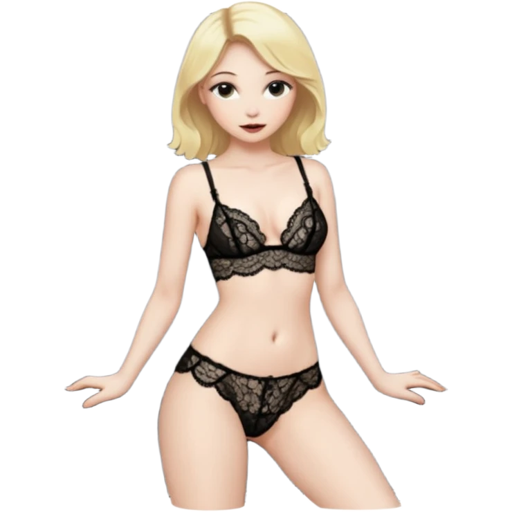  One Dominatrix with blonde hair full body prostitute  emoji