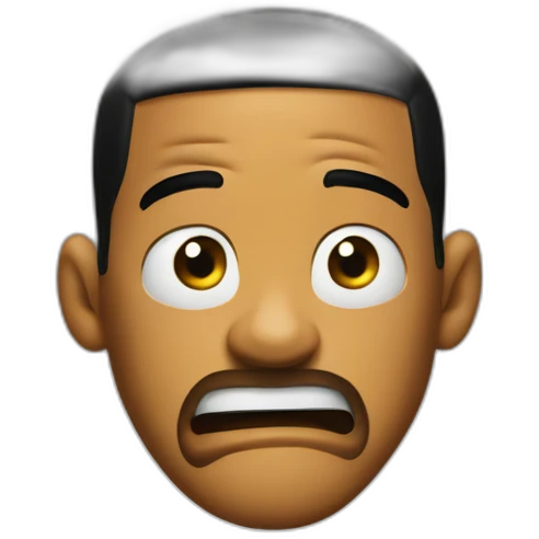 will smith angry behind is newspaper emoji