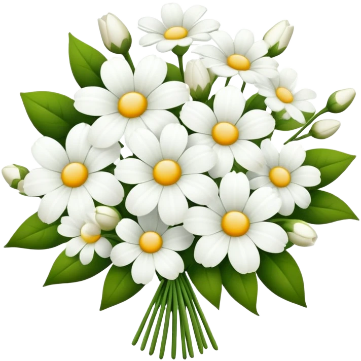 bouquet of white flowers emoji