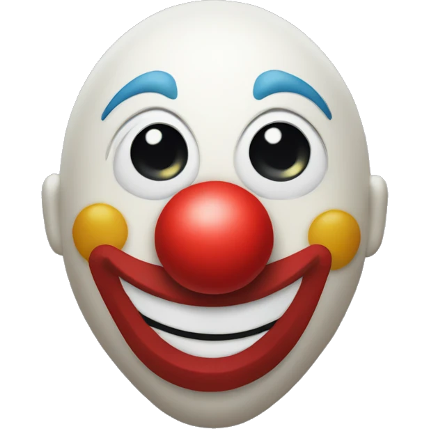Clown nose emoji
