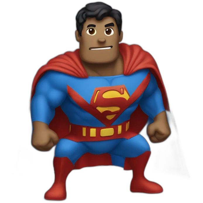 Scooby-do dressed as superman emoji