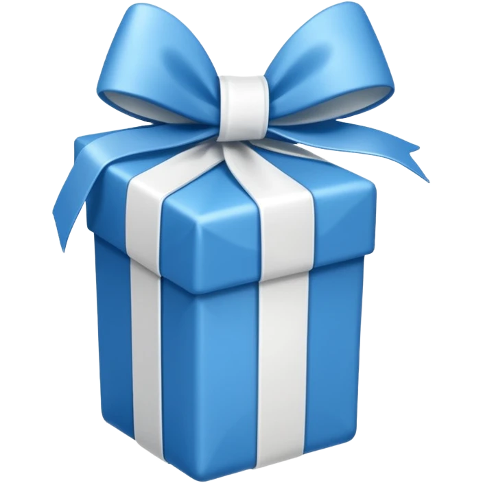 blue white present emoji